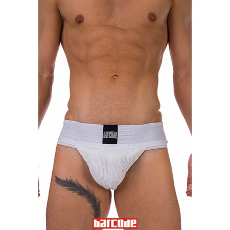 Jockstrap Sergey Basic blanc - Barcode