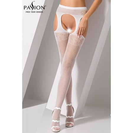 Collants ouverts S005 - Blanc