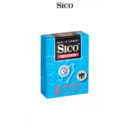 3 préservatifs Sico MARATHON
